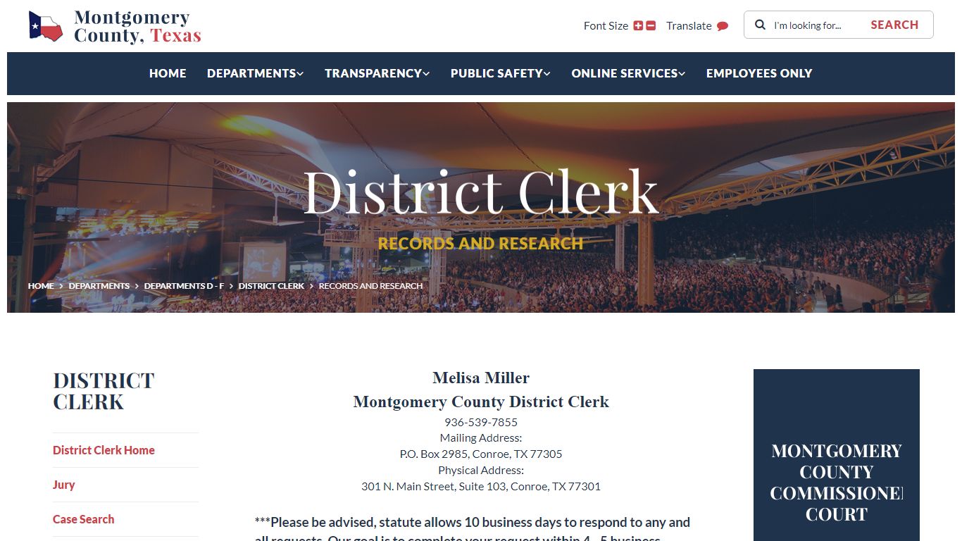 District Clerk - Welcome to Montgomery County, Texas